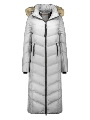 Geographical Norway Płaszcz zimowy "Capucine" w kolorze jasnoszarym rozmiar: 3XL