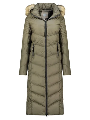 Geographical Norway Płaszcz zimowy "Capucine" w kolorze khaki rozmiar: L
