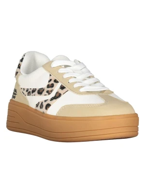 Geographical Norway Sneakersy "Oleopar" w kolorze beżowo-biało-jasnobrązowym rozmiar: 41