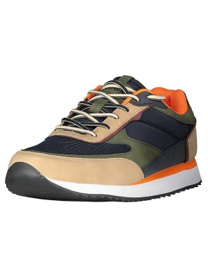 Geographical Norway Sneakersy "Olyno" w kolorze beżowo-oliwkowo-granatowym rozmiar: 41