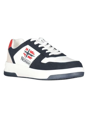 Geographical Norway Sneakersy "Orty" w kolorze biało-granatowym rozmiar: 42