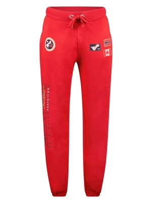 Geographical Norway Spodnie dresowe "Madock" w kolorze czerwonym rozmiar: M