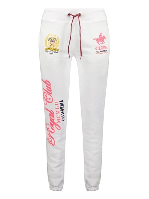 Geographical Norway Spodnie dresowe "Manille" w kolorze białym rozmiar: L
