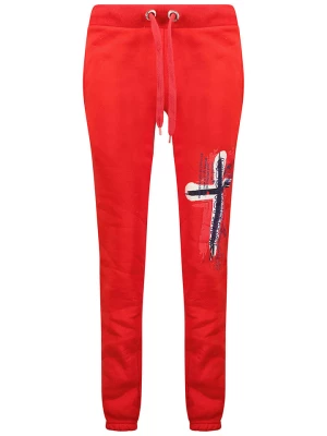 Geographical Norway Spodnie dresowe "Matuvu" w kolorze czerwonym rozmiar: M