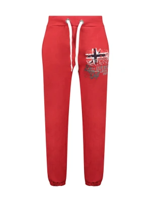 Geographical Norway Spodnie dresowe "Melegant" w kolorze czerwonym rozmiar: L