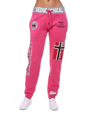 Geographical Norway Spodnie dresowe "Myer" w kolorze czerwonym rozmiar: L