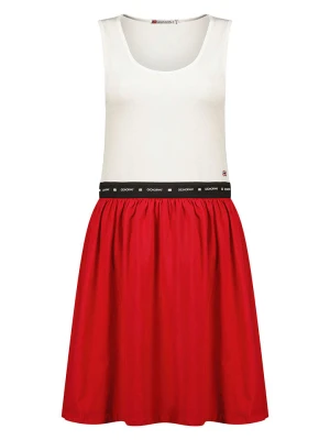 Geographical Norway Sukienka "Jodia" w kolorze biało-czerwonym rozmiar: XL