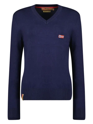 Geographical Norway Sweter "Falonne" w kolorze granatowym rozmiar: XXL
