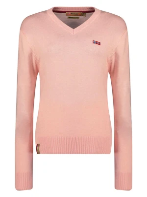Geographical Norway Sweter "Falonne" w kolorze jasnoróżowym rozmiar: XXL