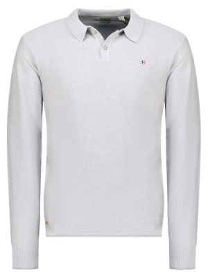 Geographical Norway Sweter "Fiji" w kolorze jasnoszarym rozmiar: L