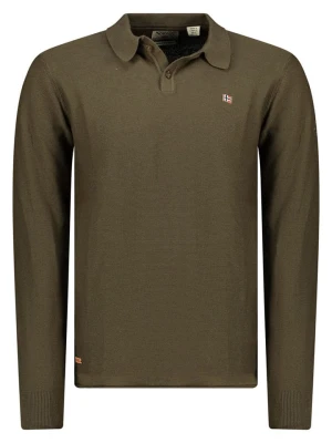 Geographical Norway Sweter "Fiji" w kolorze khaki rozmiar: XXL