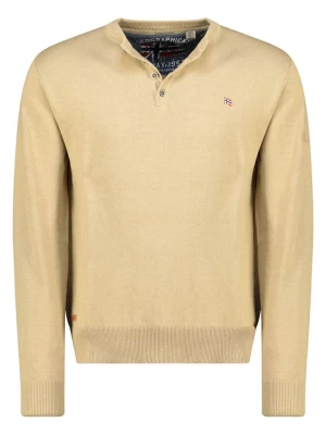 Geographical Norway Sweter "Fraser" w kolorze beżowym rozmiar: XXL