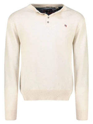 Geographical Norway Sweter "Fraser" w kolorze kremowym rozmiar: XXL