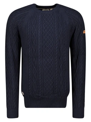 Geographical Norway Sweter "Fresh" w kolorze granatowym rozmiar: XL