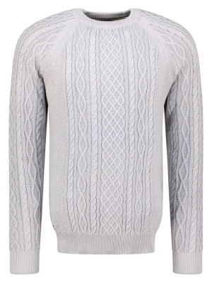 Geographical Norway Sweter "Fresh" w kolorze jasnoszarym rozmiar: M