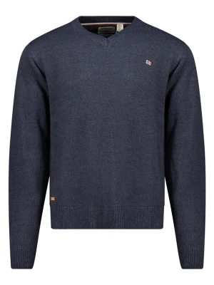 Geographical Norway Sweter "Froste" w kolorze granatowym rozmiar: S