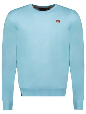 Geographical Norway Sweter w kolorze błękitnym rozmiar: XXL