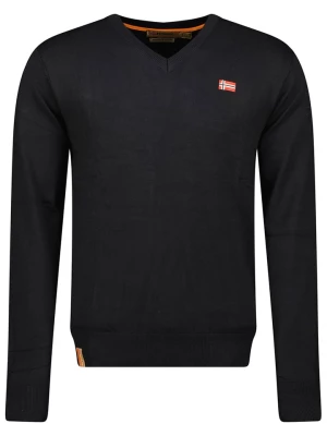 Geographical Norway Sweter w kolorze czarnym rozmiar: L