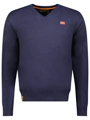 Geographical Norway Sweter w kolorze granatowym rozmiar: 3XL