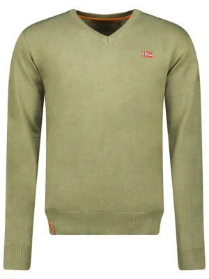 Geographical Norway Sweter w kolorze khaki rozmiar: S