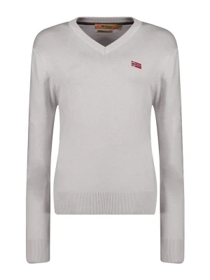 Geographical Norway Sweter w kolorze szarym rozmiar: S
