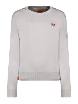 Geographical Norway Sweter w kolorze szarym rozmiar: L