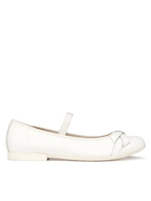 Geox Baleriny Jr Plie' J6555A 00085 C1000 D Biały