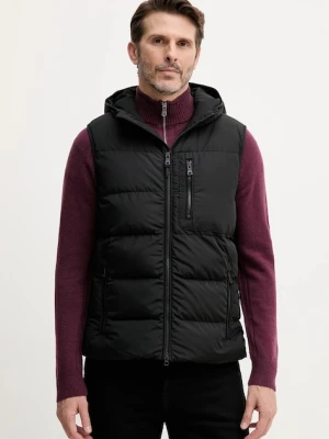 Geox bezrękawnik SNAKE kolor czarny zimowy M5628E T3266