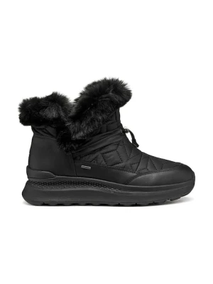 Geox botki D SPHERICA ACTIF X2 damskie kolor czarny na płaskim obcasie D46WPB 0FU85 C9999