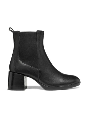 Geox botki damskie skórzane D WALK PLEASURE 55T czarny