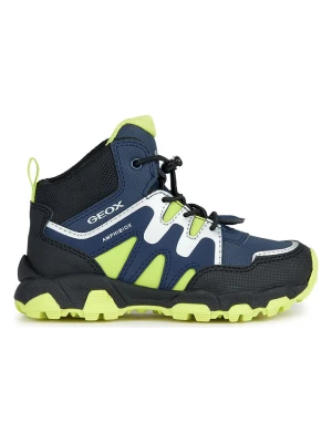 Geox Botki zimowe "Magnetar" w kolorze czarno-zielonym rozmiar: 37