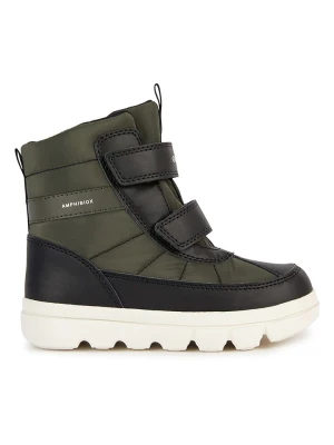 Geox Botki zimowe "Willaboom" w kolorze khaki rozmiar: 38