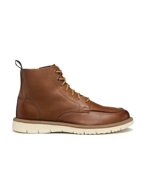 Geox buty wysokie skórzane U POVE męskie kolor brązowy U56M7A 000FF C6002