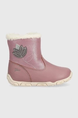 Geox buty zimowe dziecięce kolor różowy