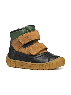Geox buty zimowe skórzane dziecięce OMAR