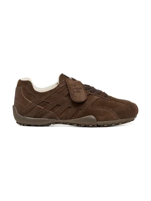 Geox D SNAKE sneakersy damskie zamszowe brązowy