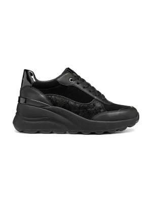 Geox D SPHERICA EC13 sneakersy damskie skórzane czarny