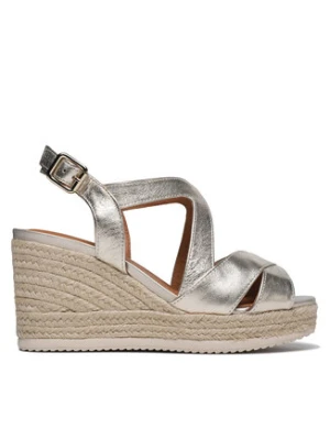 Geox Espadryle D Ponza D35GVC000CFC2012 Złoty