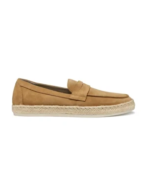 Geox espadryle zamszowe U COSTUNI kolor brązowy U55MRA 00022 C6018