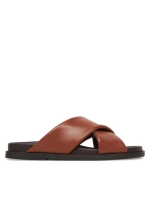 Geox Klapki D Adelash D55YWB 000TU C6014 Brązowy