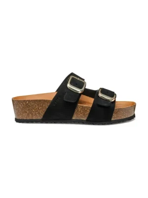Geox klapki zamszowe D BRIONIA H damskie kolor czarny D551DA 00022 C9999