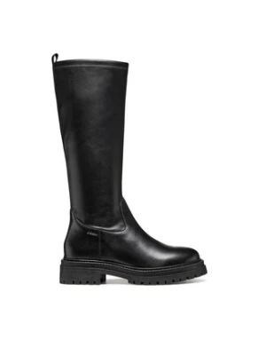 Geox Kozaki D Iridea D56HRF 0KB43 C9999 Czarny