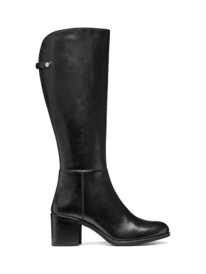 Geox kozaki D NEW ASHEEL damskie kolor czarny na słupku D56FSB 00043 C9999