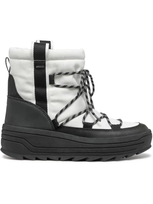 Geox Kozaki zimowe "Milleiny" w kolorze biało-czarnym rozmiar: 39