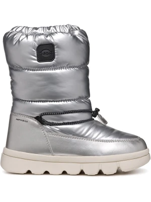 Geox Kozaki zimowe "Willaboom" w kolorze srebrnym rozmiar: 24