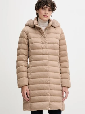 Geox kurtka puchowa BETTANIE kolor beżowy zimowa W5626H T3122