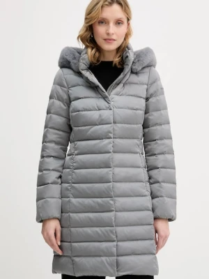 Geox kurtka puchowa BETTANIE kolor szary zimowa W5626H T3122
