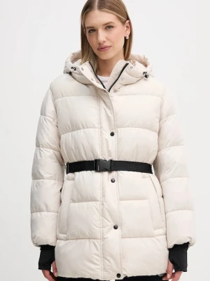 Geox kurtka SPHERICA kolor beżowy zimowa W5628K T3273