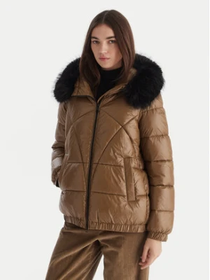 Geox Kurtka zimowa Backsie W5628S T3121 F5212 Brązowy Oversize