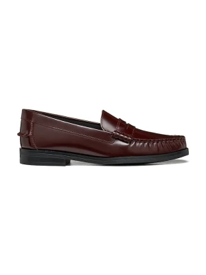 Geox loafersy damskie skórzane D NOEMEN bordowy